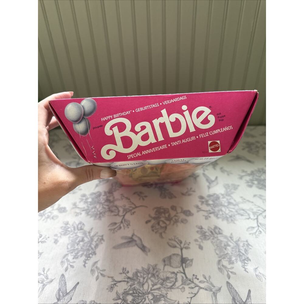 Vtg BARBIE DOLL 1989 HAPPY BIRTHDAY BARBIE EUROPEAN VERSION Ultra Rare Collector - Picture 11 of 12